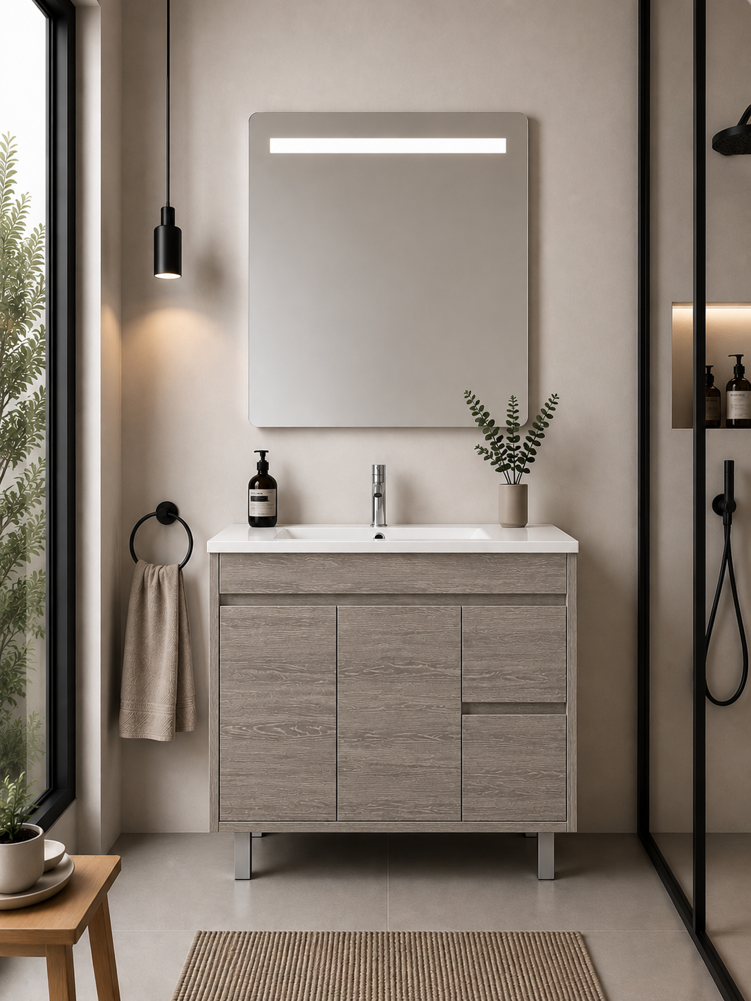 Badezimmermöbel ISQUIA mit Waschbecken