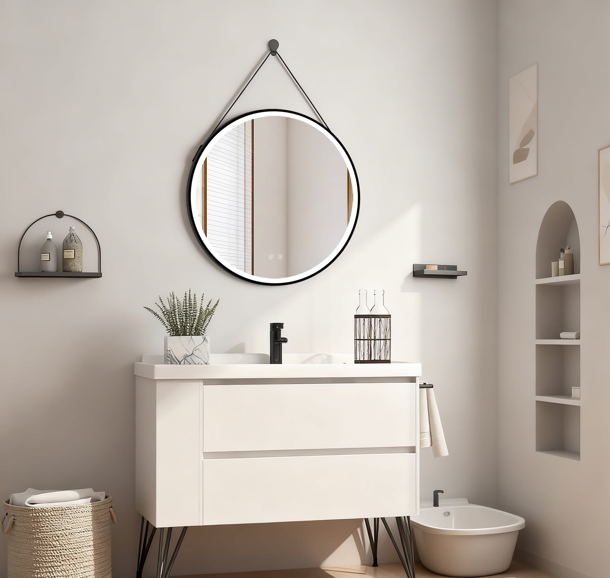 LED-Spiegel Olympus Gold