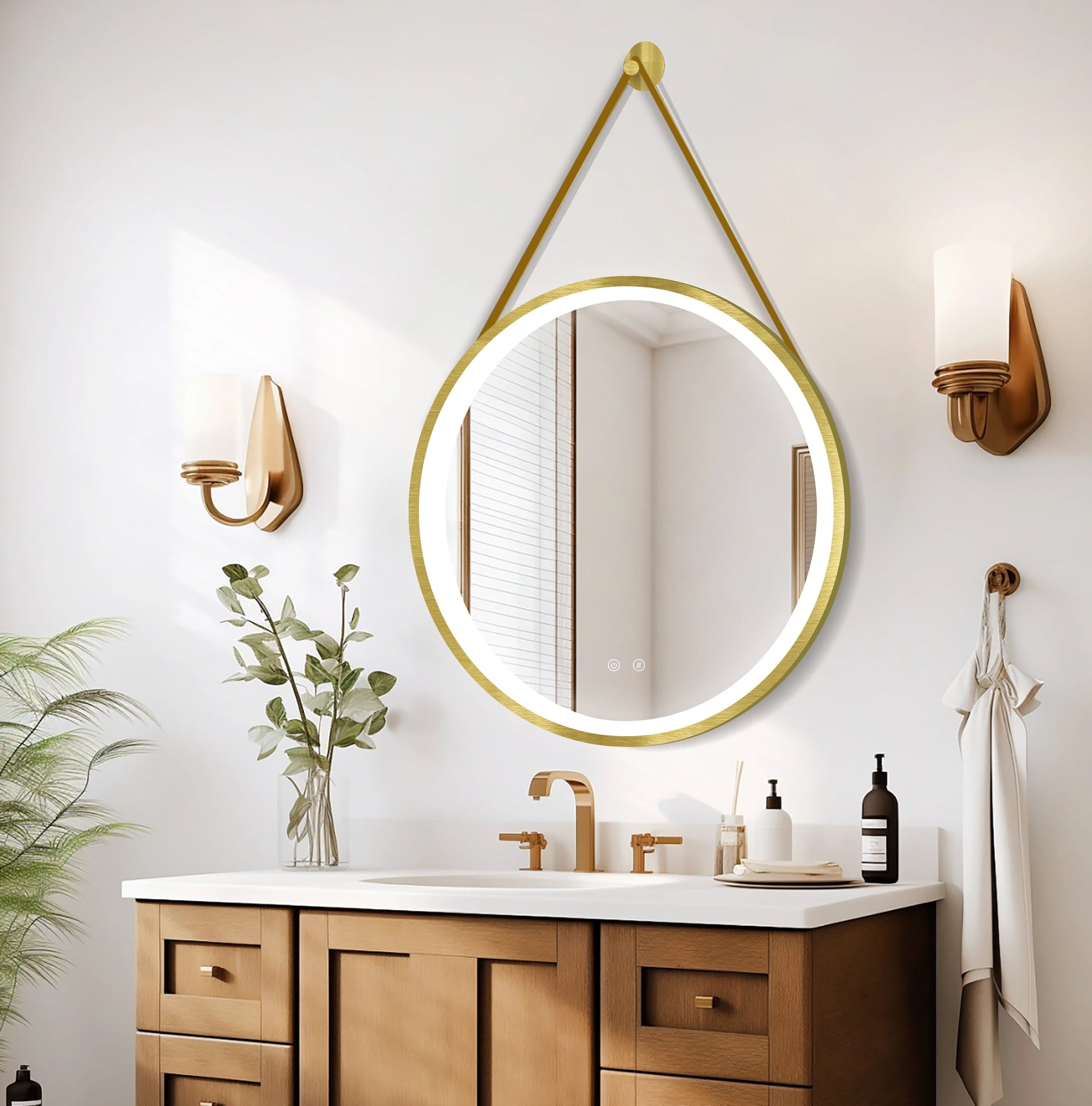 LED-Spiegel Olympus Gold